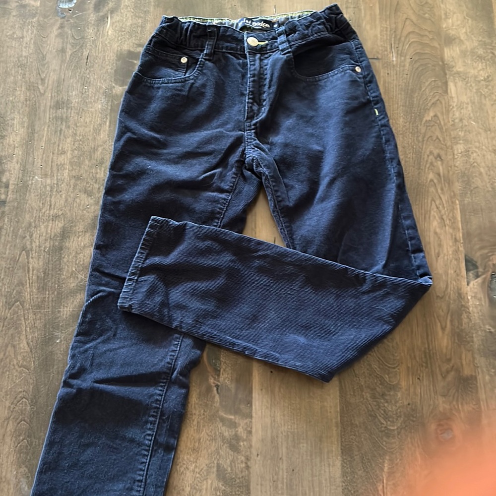 MINI BODEN navy blue boys corduroy pants. Youth size 11.